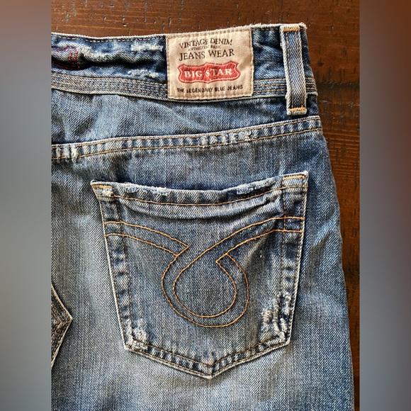 Vintage authentic Big Star Jessie mini jean skirt size 28 R BNWT Y2K - Picture 6 of 9